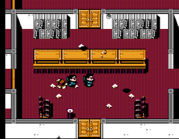 Пример разнообразия противников в «New Ghostbusters II» на NES (Денди)