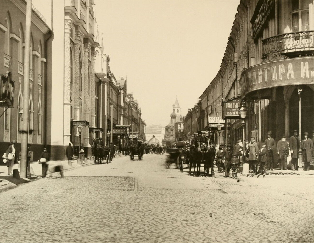 Конце 19. Никольская улица в Москве 19 век. Вид Никольской улицы в Москве конец 19 века. Вид Никольский улицы в Москве в конце 19 веаа. Тверская улица Москва 19 век.