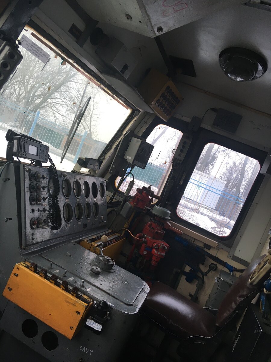 Место машиниста (моё фото)