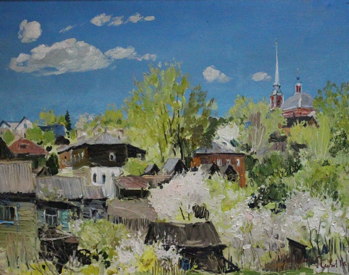В. Сизов "Мичуринск. Цветущий май"