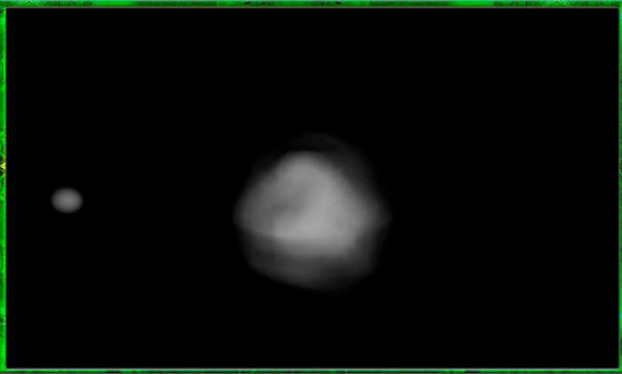 Система с 2 астероидами Didymos. Цель бомбардировки (фото с сайта nasa.gov)