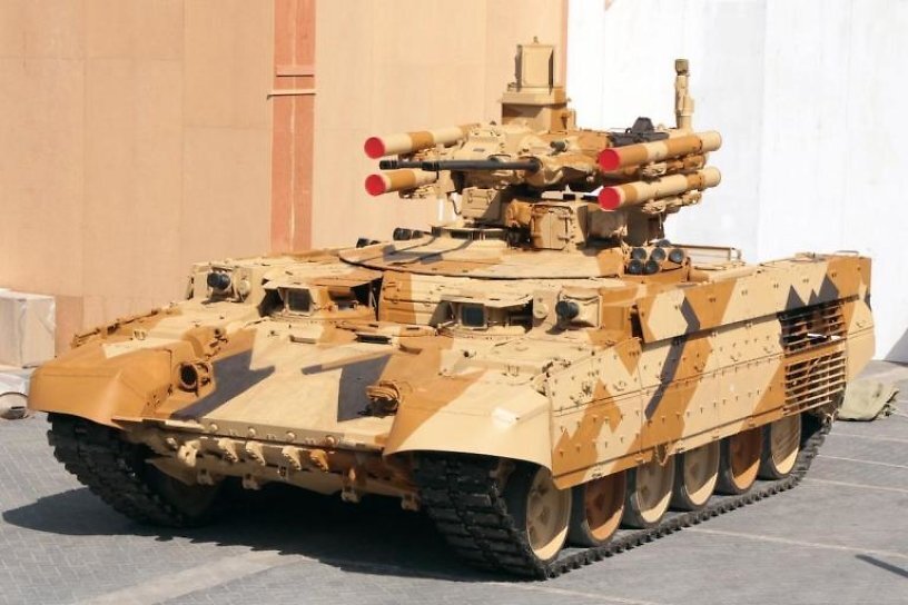 БМПТ-2 в пустынном камуфляже (экспортный вариант)