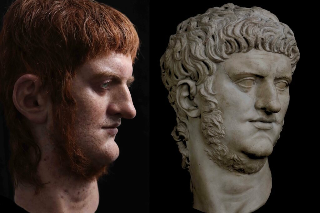 Воссозданное учёными лицо Нерона