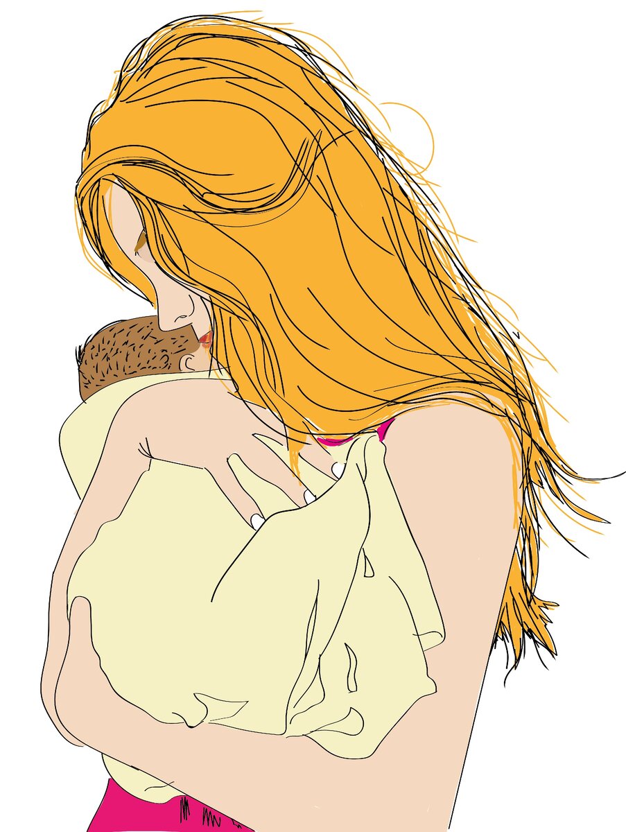 девушка с ребёнком