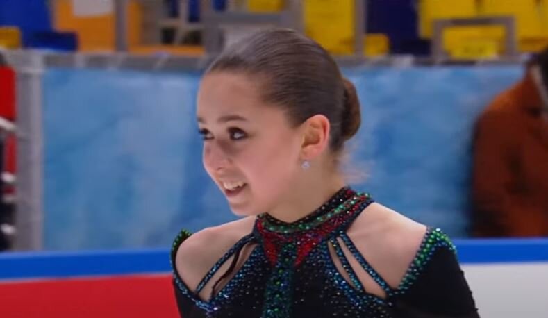 Камила Валиева. Пятый этап кубка России по фигурному катанию. Источник фото: YouTube канал Первого канала.