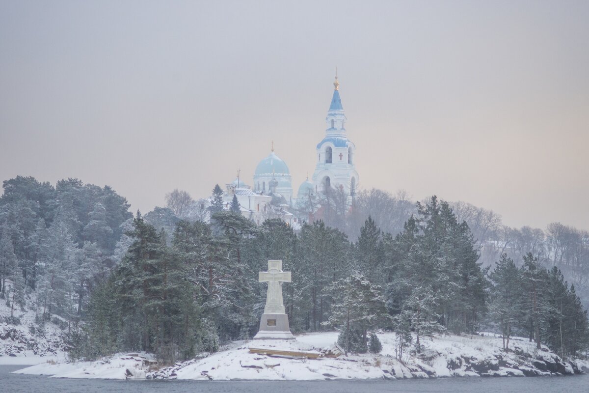Валаам монастырь зимой