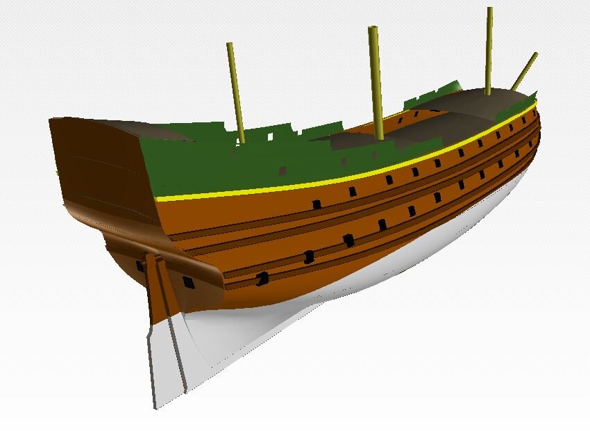 Сборная картонная модель Shipyard фрегат HMS Enterprize (№69), 1/96