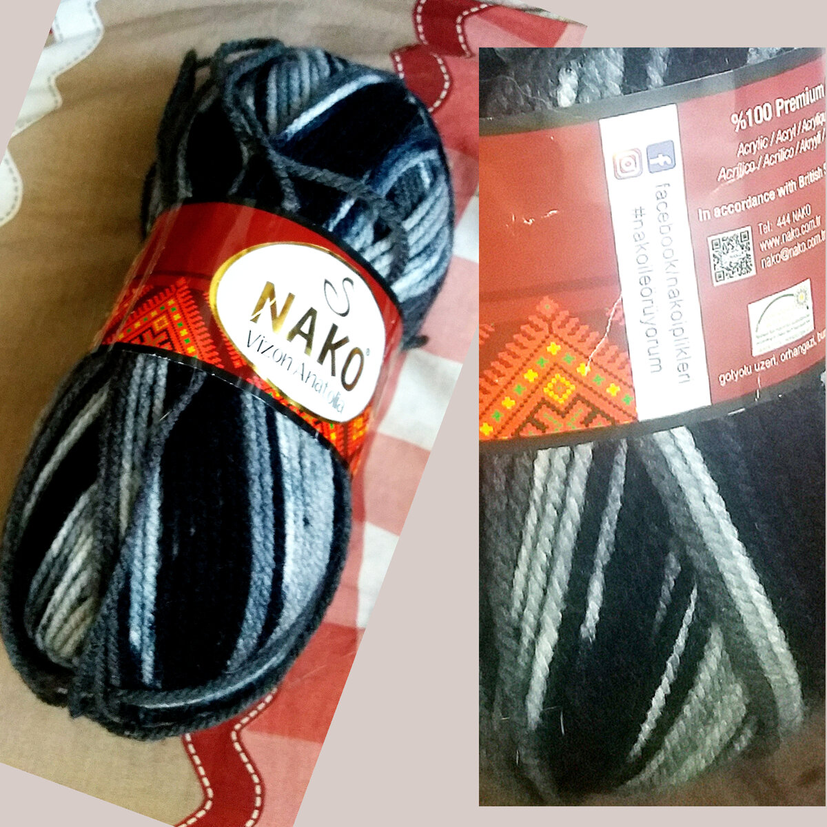 Пряжа Nako.210 м/100гр.