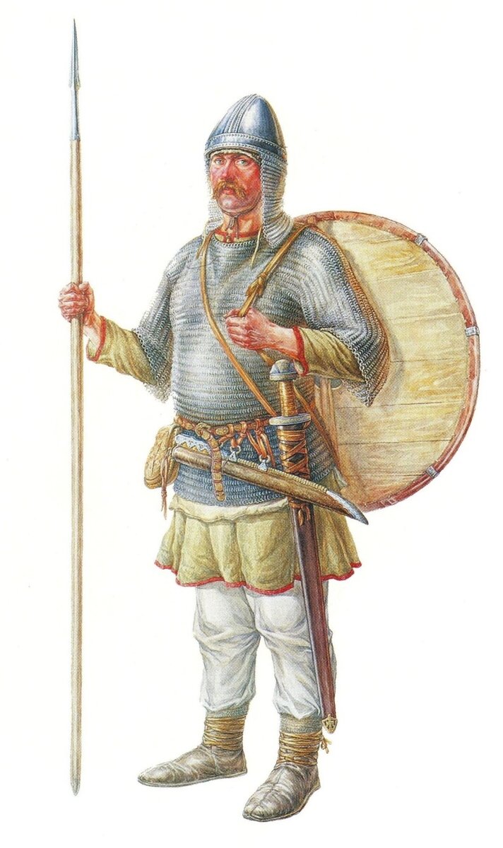 Воин дружинник в древней Руси 10 век