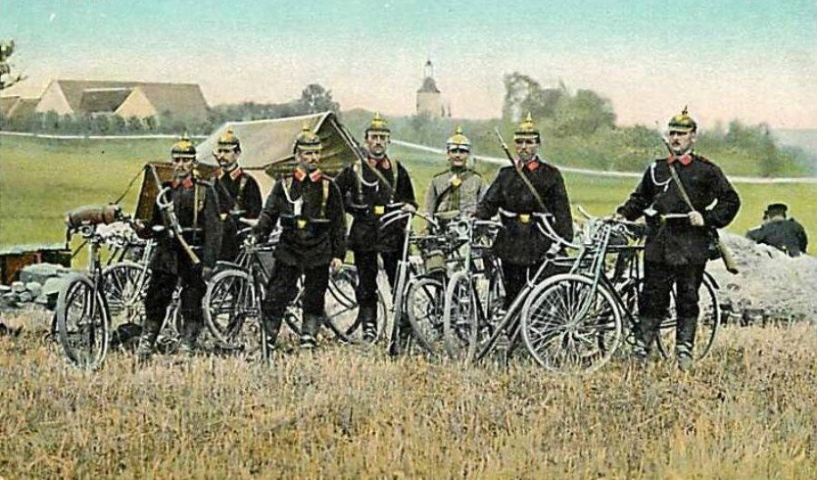 Самокатчики Франции 1914