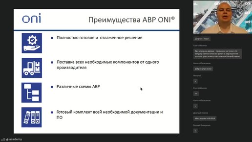 Как реализуется Автоматический Ввод Резерва на оборудовании ONI