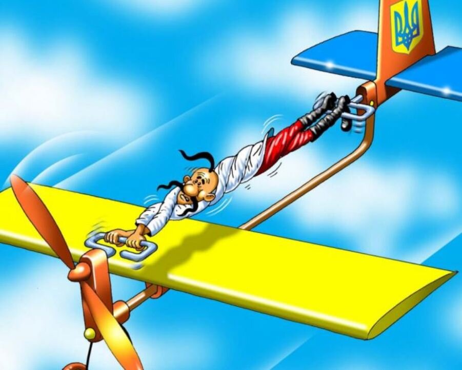 Самолеты хохлы. Хохол на самолете. Карикатура на ВВС Украины. Беспилотники карикатура.