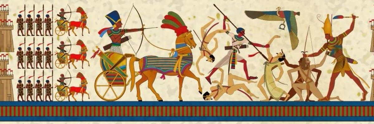 Как и в Месопотамии, история Древнего Египта начиналась с микрогосударств, которые с течением времени были объединены в единое монархическое государство с фараоном во главе.