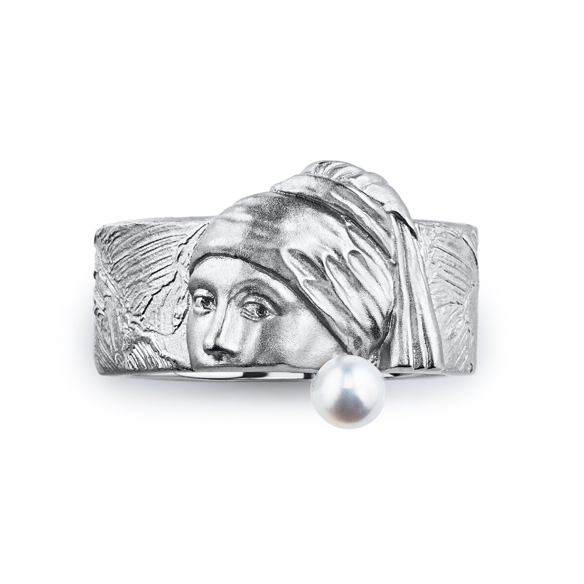 Кольцо Девушка с жемчужной сережкой