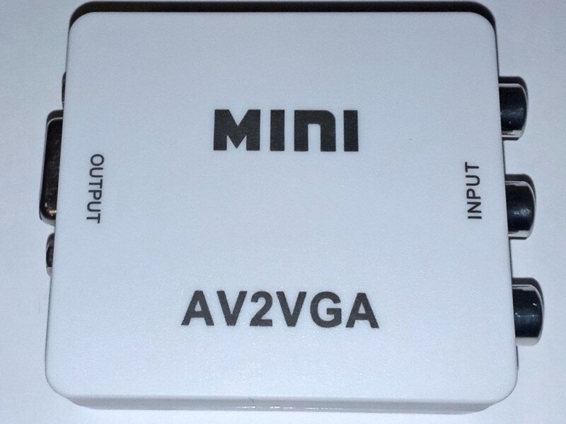 Преобразователь сигнала из AV в VGA. Телевизор из монитора