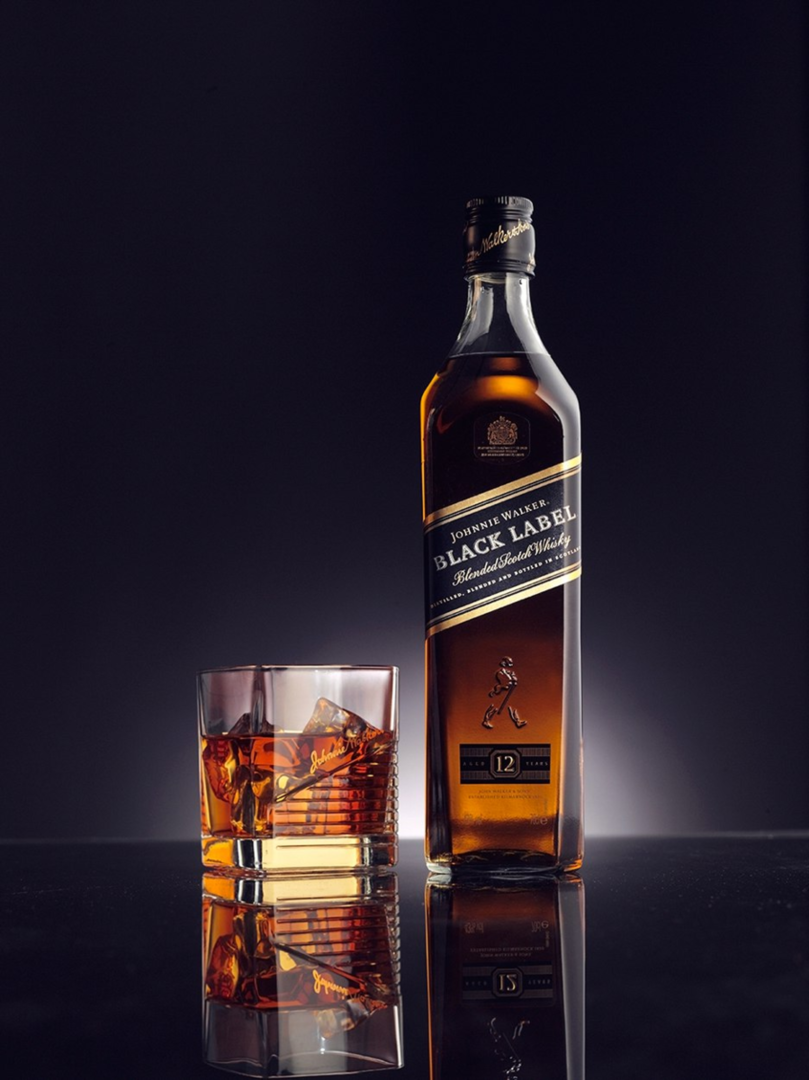 Black Label Scotch. 
