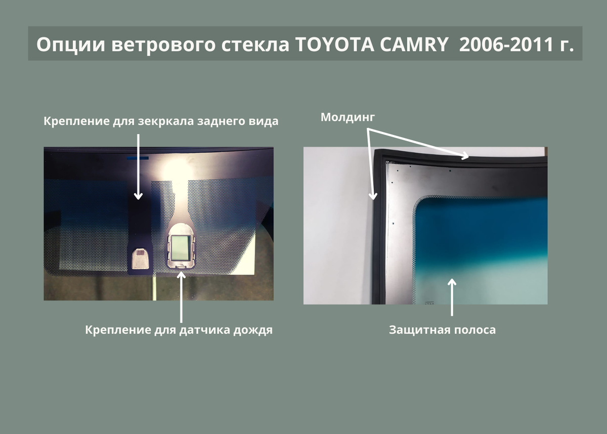 Опции лобовых стекол