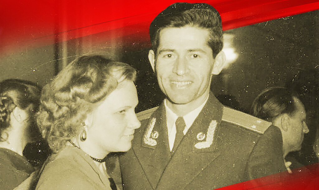 С супругой Нонной, которую не выпустили по здоровью для работы в азиатской стране