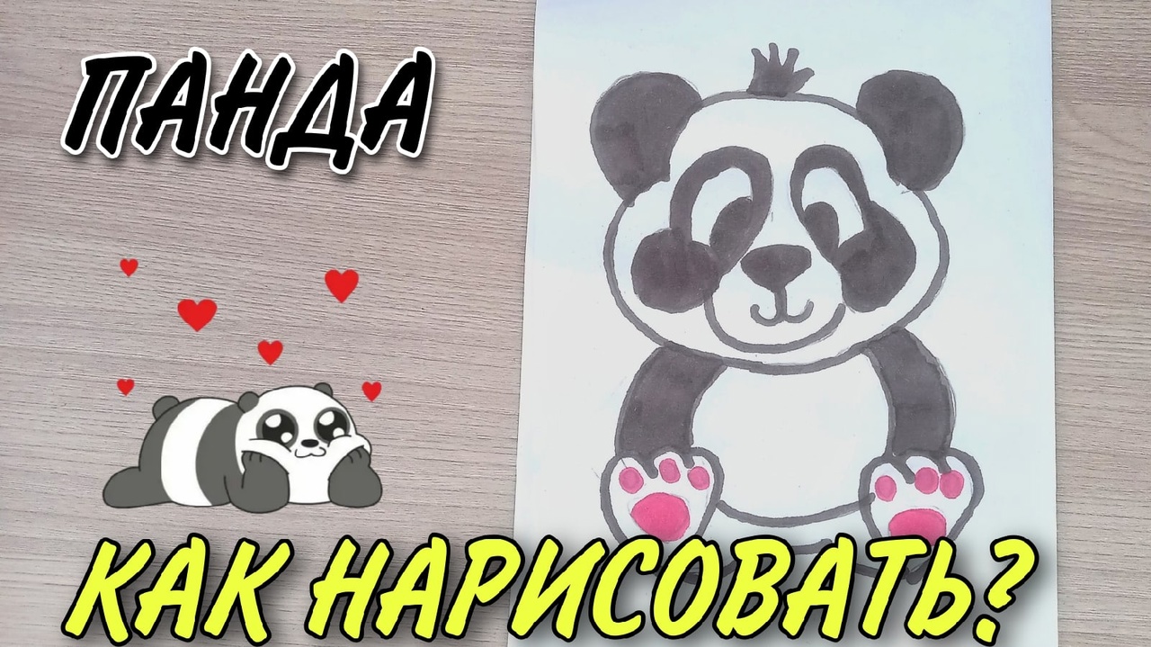 Как нарисовать панду