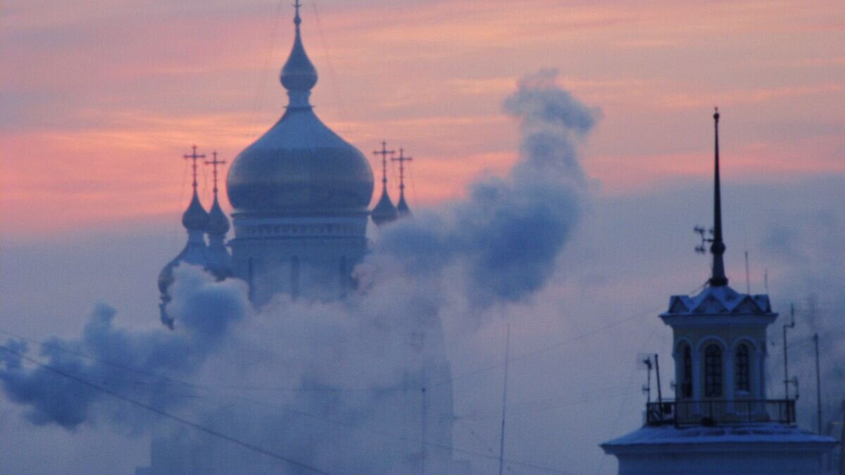    Вид на Спасо-Преображенский собор в Хабаровске© РИА Новости / Руслан Кривобок