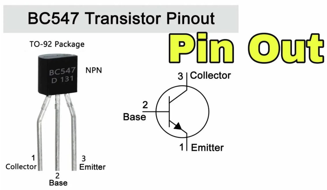 Bc547 схема включения