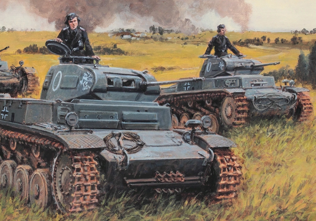 Танки вермахта 1941. Панцер 2. 7 Танковая дивизия вермахта 1941 PZ Kpfw i. Танк панцер 2.