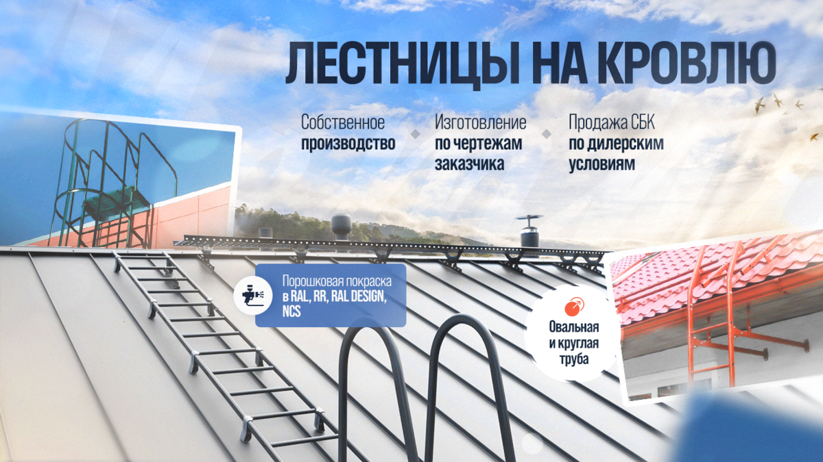 Элементы безопасности кровли: снегозадержатели, кровельные и пожарные лестницы, мостики и ограждения. Компания ООО “Метроз ЗапускИнжиниринг” занимается производством СБК и продажей других брендов.-8