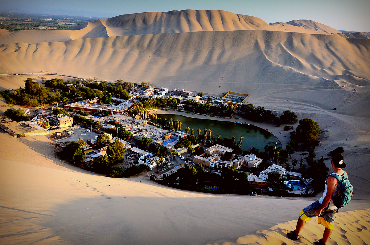 Уакачина Пустыня Перу город-оазис. Фото взято из открытых источников.