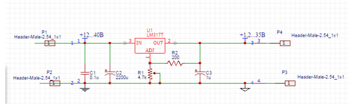 Схема бп на lm317 с регулировкой напряжения