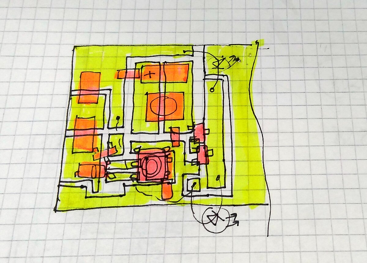 Эскиз печатной платы