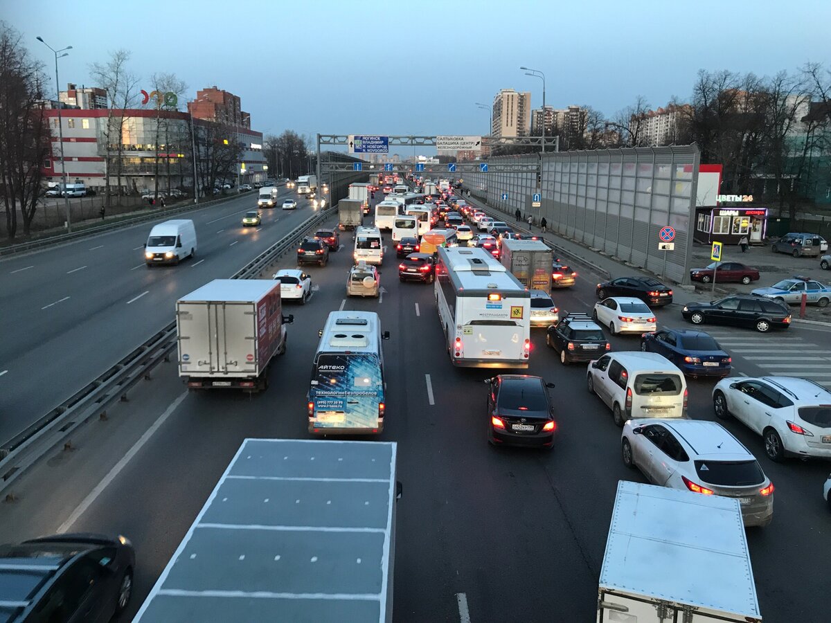 Пробка в Балашихе. Фото с сайта roads.ru