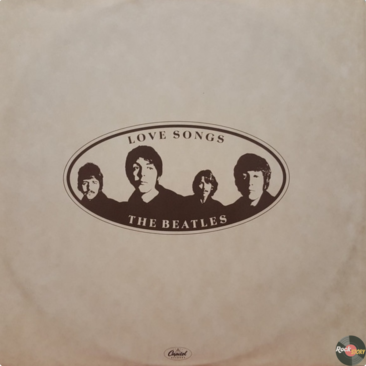 На фотографии: вариант винилового издания сборника Love Songs группы The Beatles, выпущенного фирмой "Capitol Records".