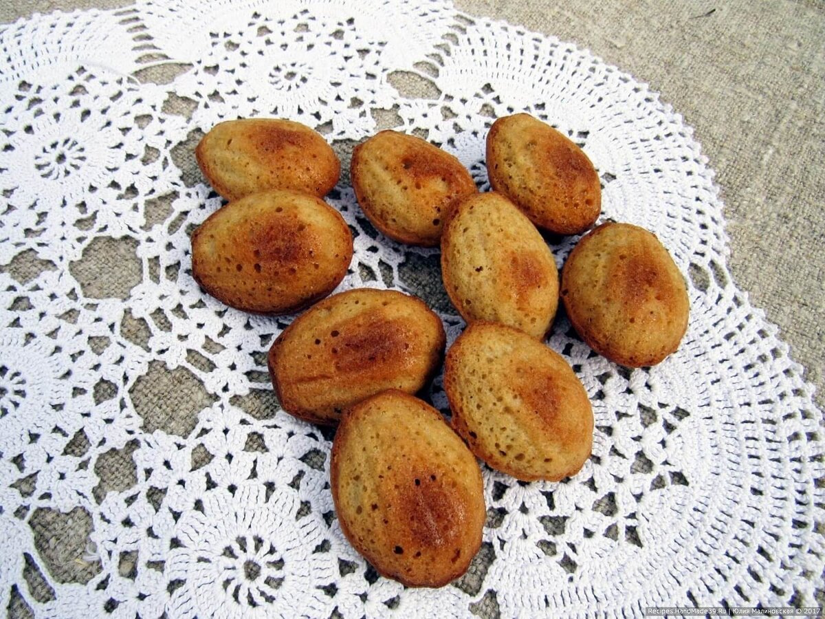 Печенье Мадлен с фисташками