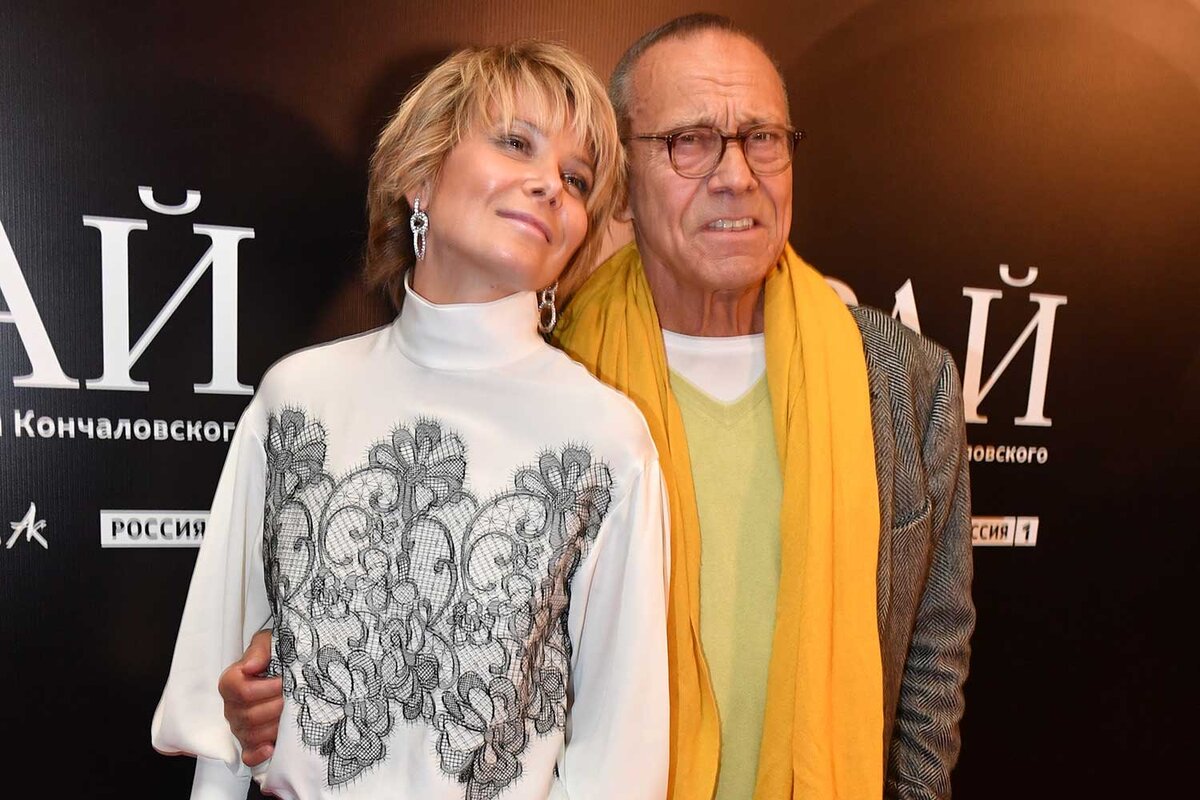 Высоцкая и Кончаловский не часто выходят в свет вместе с сыном. Фото: Komsomolskaya Pravda/Global Look Press/www.globallookpress.com  