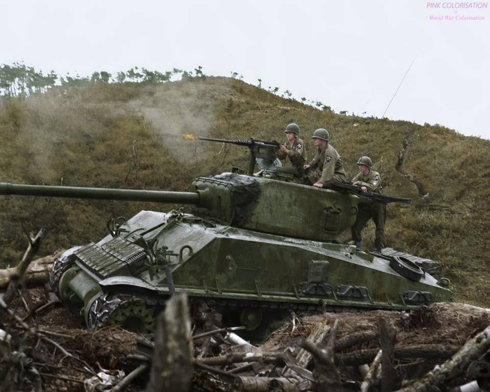 Цветные кадры времен войны в Корее. Источник: https://vk.com/album-103677096_227514162