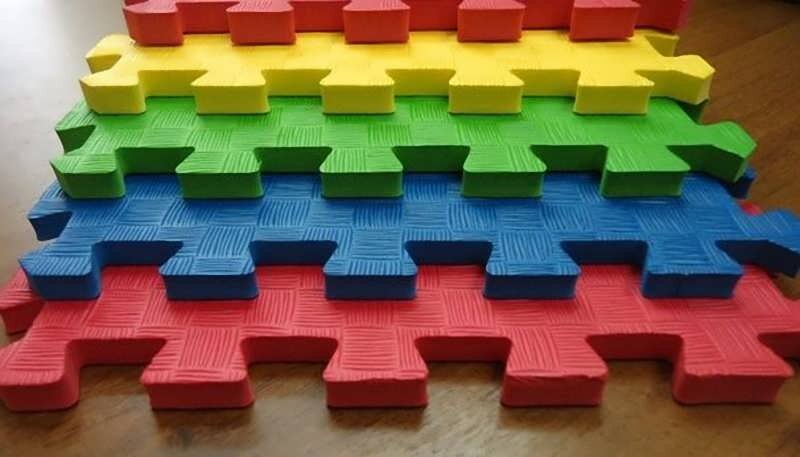 Пример напольного покрытия, выполненного из ЭВА. 