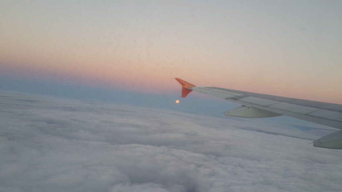 Из личного архива - летим в Египет