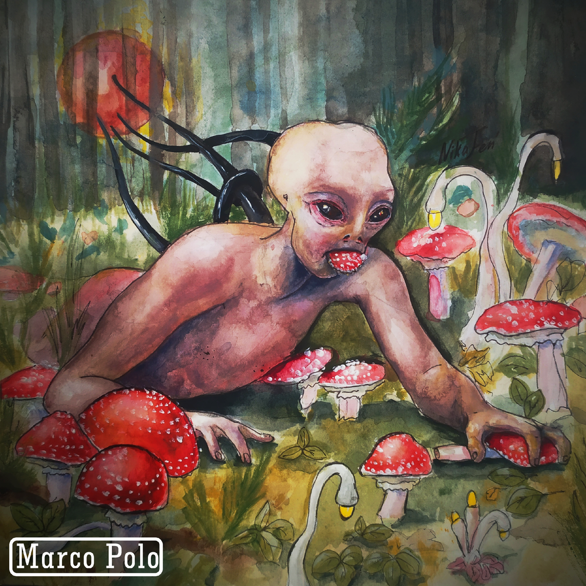 Штатный художник журнала Marco Polo, instagram @nika.fen