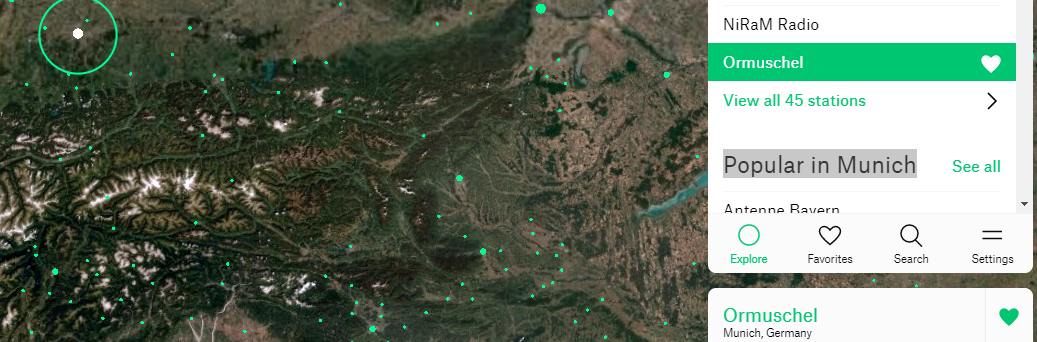 скрин с сайта. радиостанция города Мюнхена.