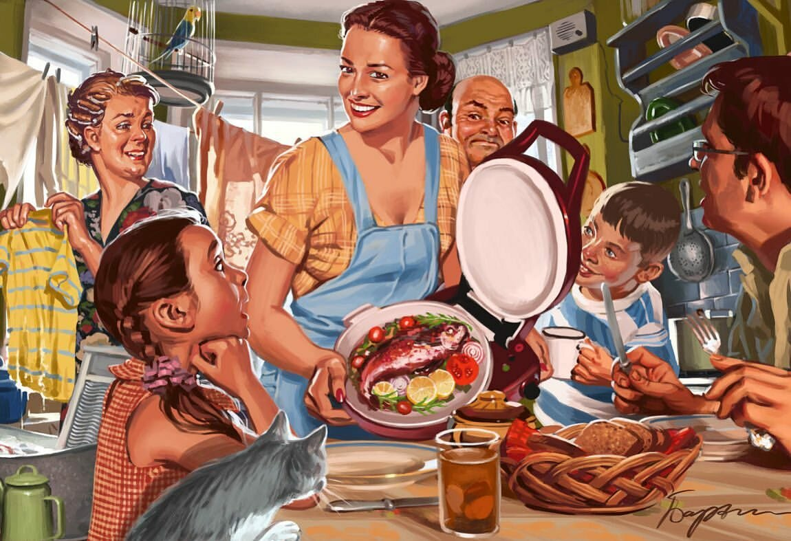 Советский пин-ап. Художник Валерий Барыкин.