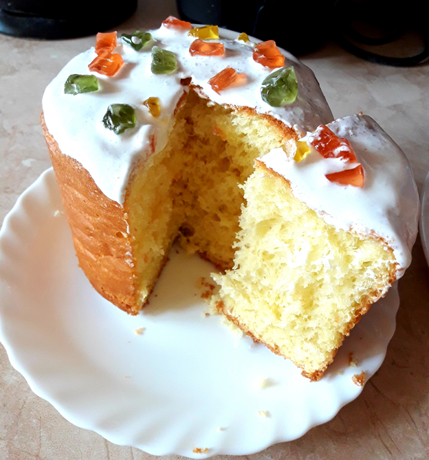 Пасхальный кулич на кефире