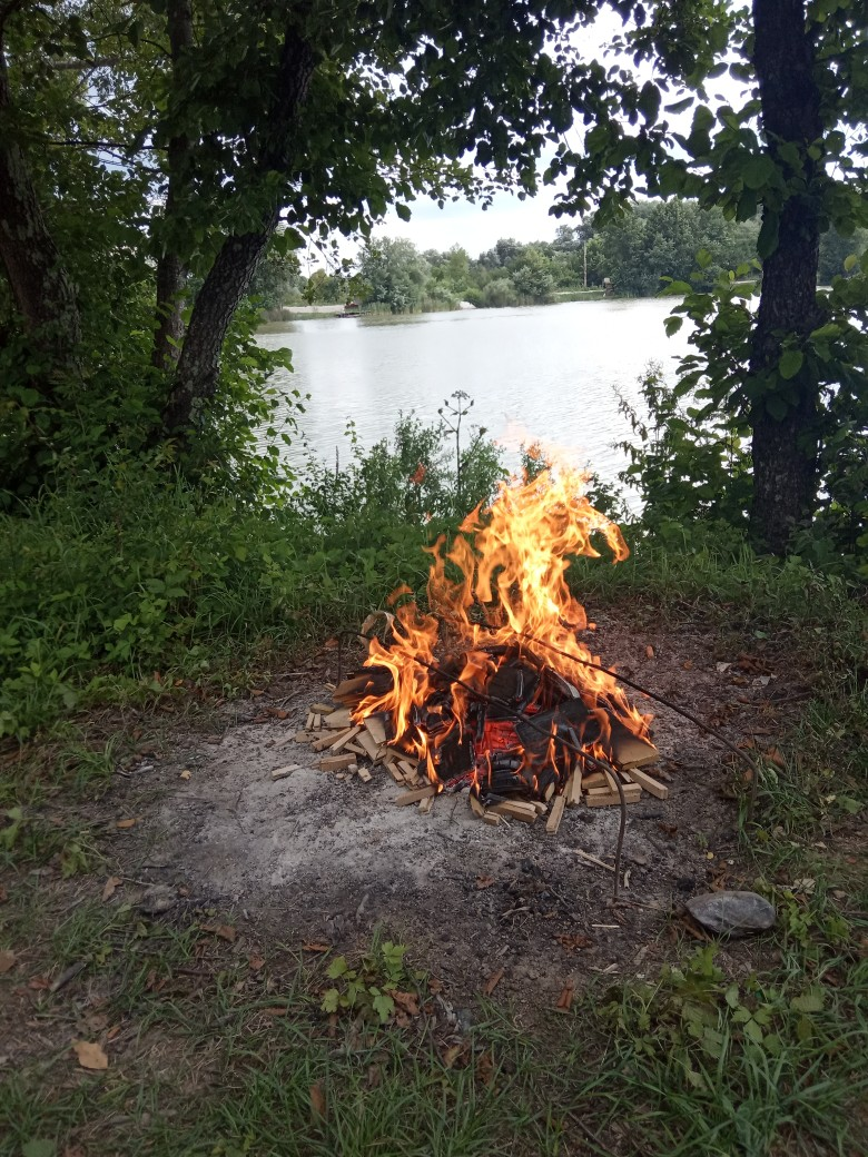 Сделала фото костра