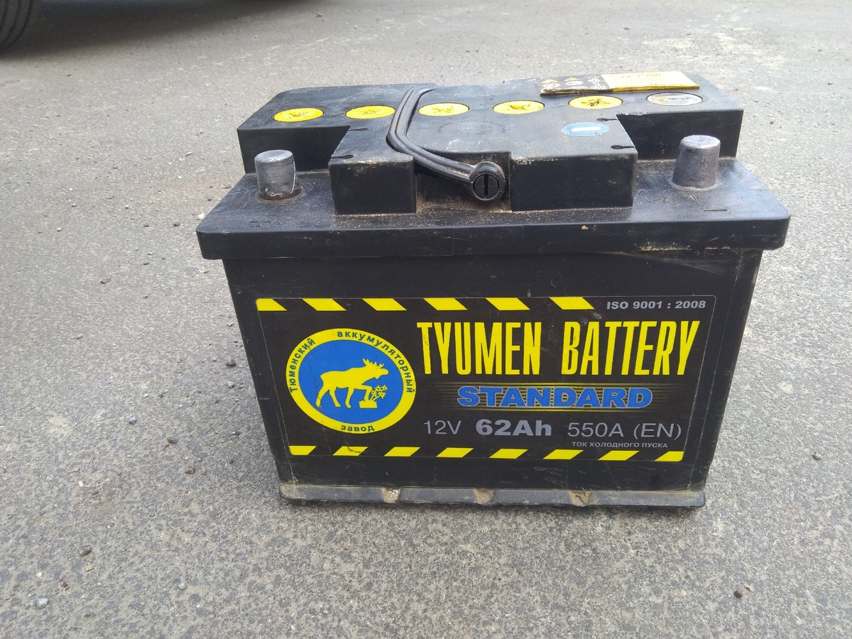 STANDARD TYUMEN BATTERY 62ah 550A прямой (6CT62L) 