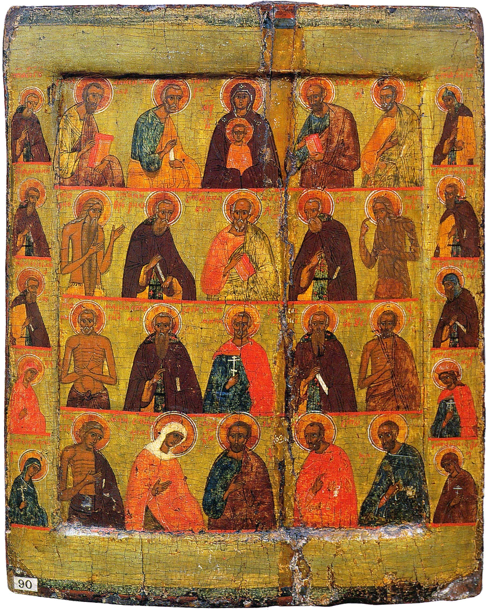 Избранные святые. Каргополь, XVI в.