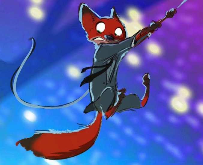 Концепт-арт Ника Уайлда студии Disney. Картинка с сайта IMDb