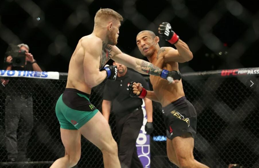 Жозе Альдо падает в нокаут 