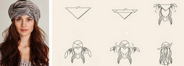 Как завязать платок, шарф, палатин на голове разными способами красиво летом