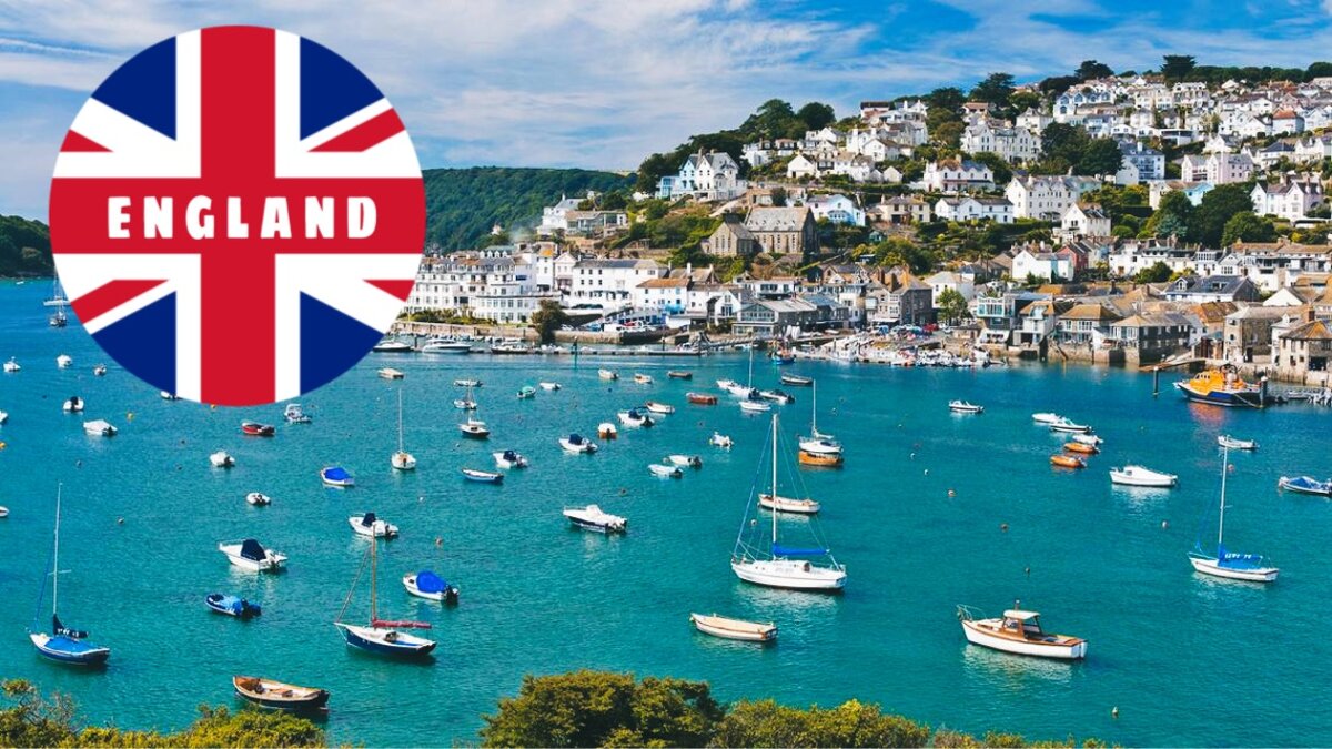 Английский курорт Salcombe 