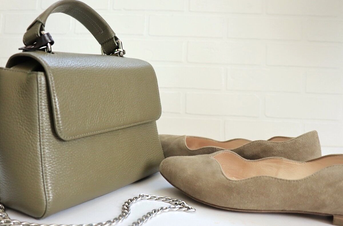 Сумка и балетки вместе