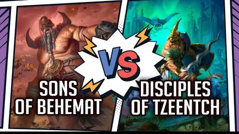 Sons of Behemat vs Disciples of Tzeentch | Репорт | Age of Sigmar